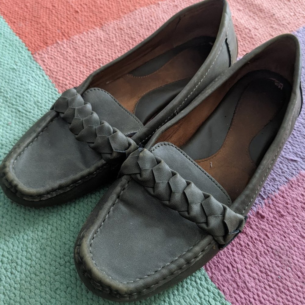 Beautiful Olive Boc. Driving Loafers